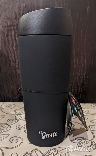 Термокружка el Gusto Grano чёрного цвета