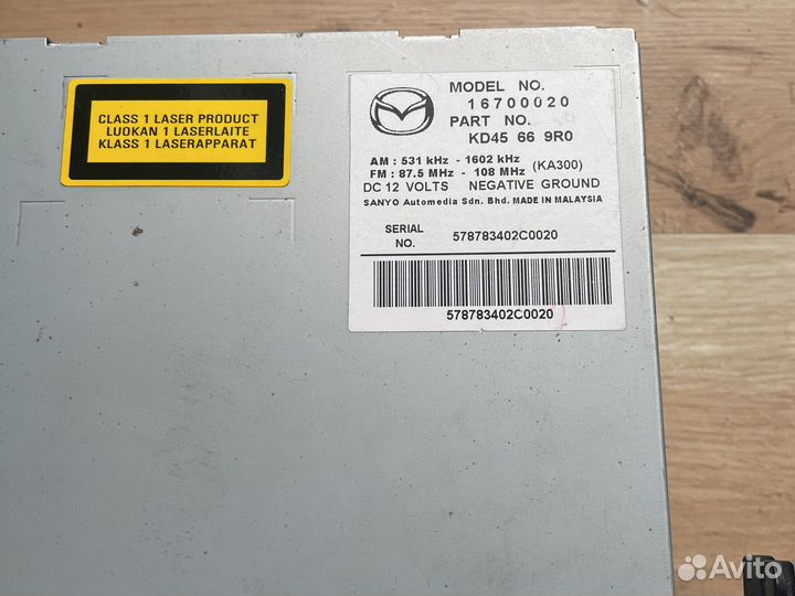 Магнитола на mazda сх 5