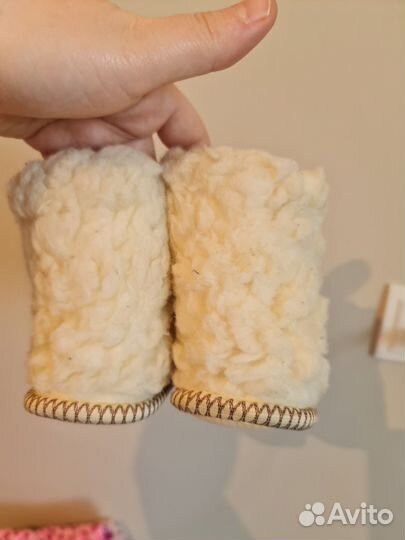 Теплые тапочки для девочки 74