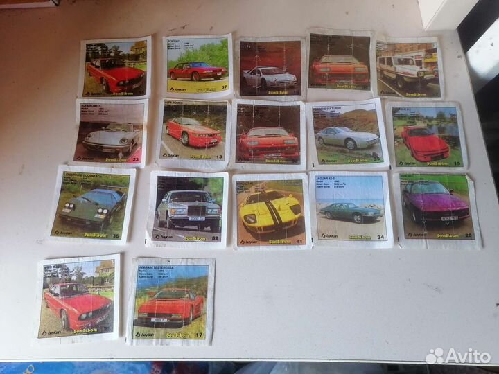 Вкладыши из 90х СССР 157шт