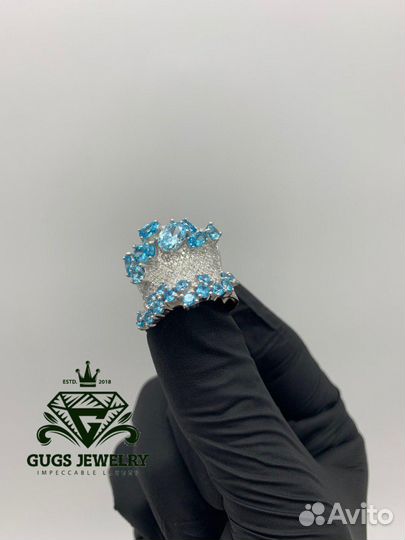 Серьги Кольцо из золота с бриллианта Stefan Hafner