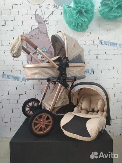 Коляска 3 в 1 трансформер 2в1 новая