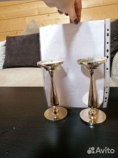 Подсвечник латунь винтаж