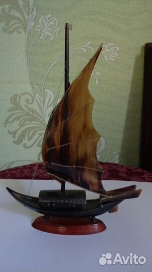 Парусник Кораблик Дерево СССР Яхта