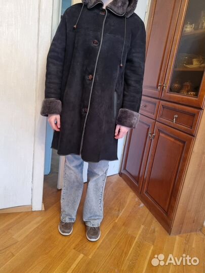 Дублёнка серая