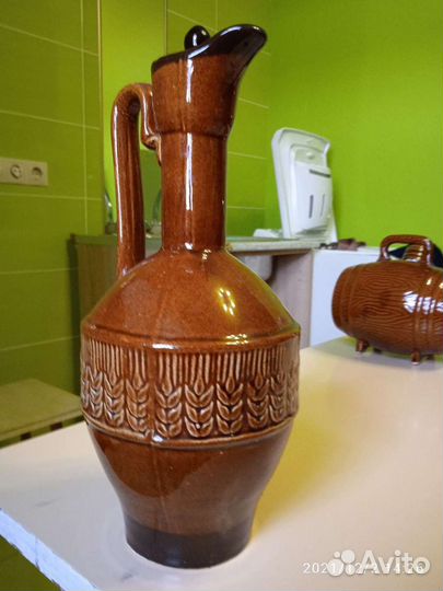 Кувшин глиняный, ваза для дизайна