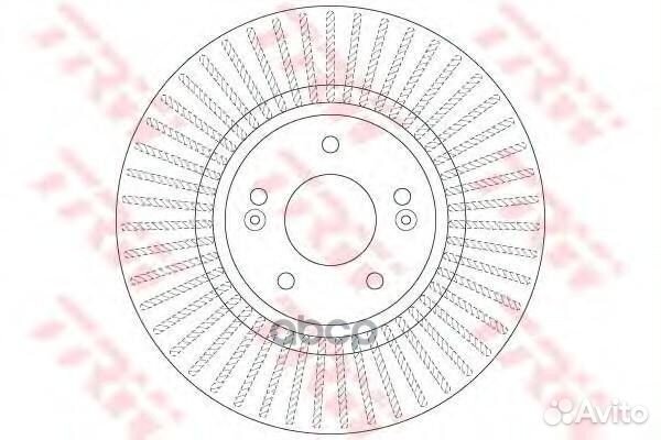 Диск тормозной перед DF7973 TRW