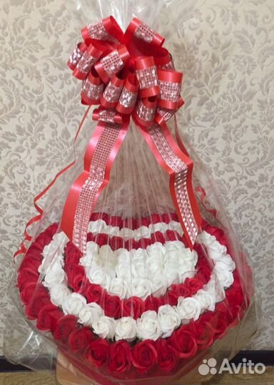 Розы из мыла