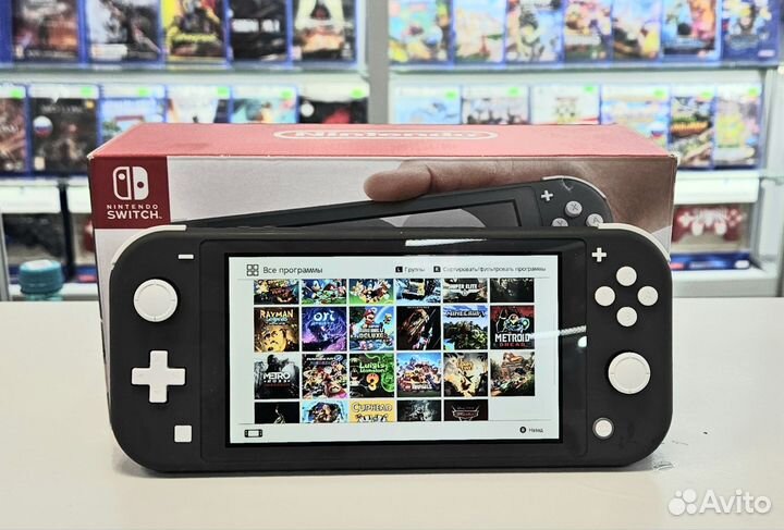 Nintendo switch lite прошитая с играми