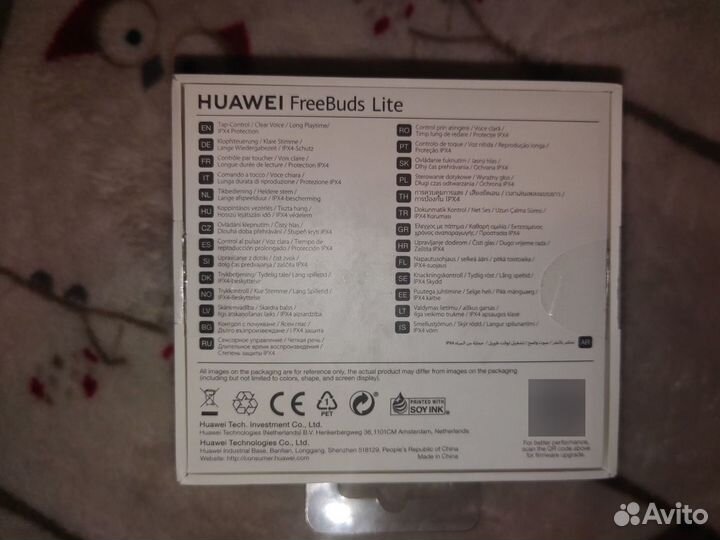 Беспроводные наушники huawei freebuds lite