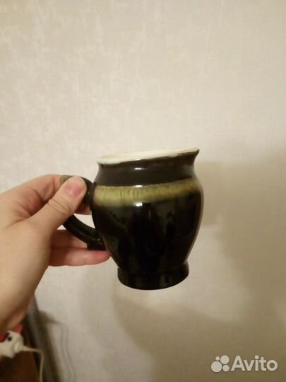 Набор кофейный обливная керамика