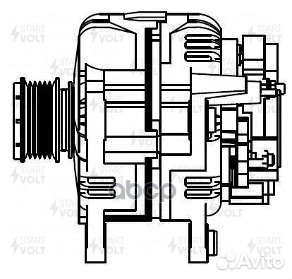 Генератор для а/м VAG Octavia I (00) 1.6i/1.8T