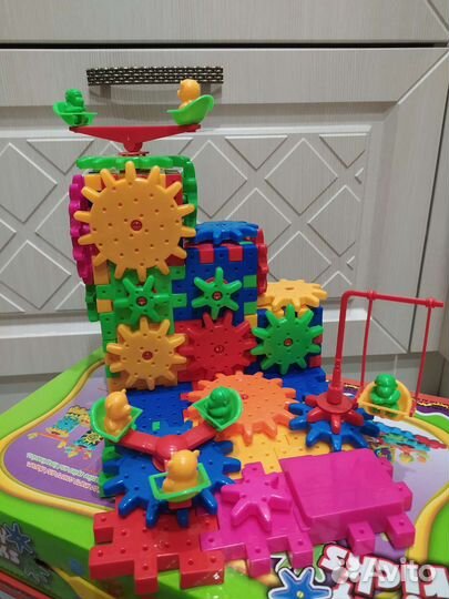 Детский развивающий конструктор шестерёнки