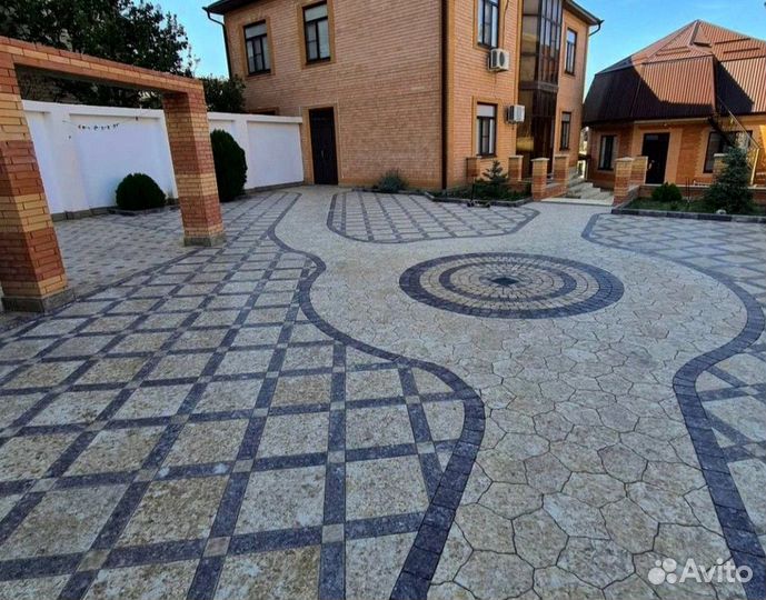 Эстетика вашего двора с тротуарной плиткой