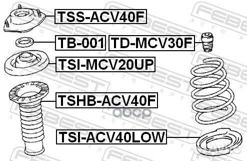 Опора переднего амортизатора (toyota camry ACV4