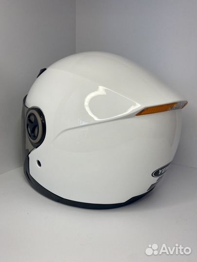 Шлем для скутера, электросамоката белый размер S