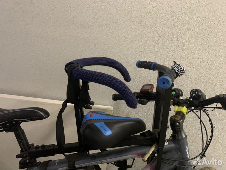 Детское велокресло на раму спереди