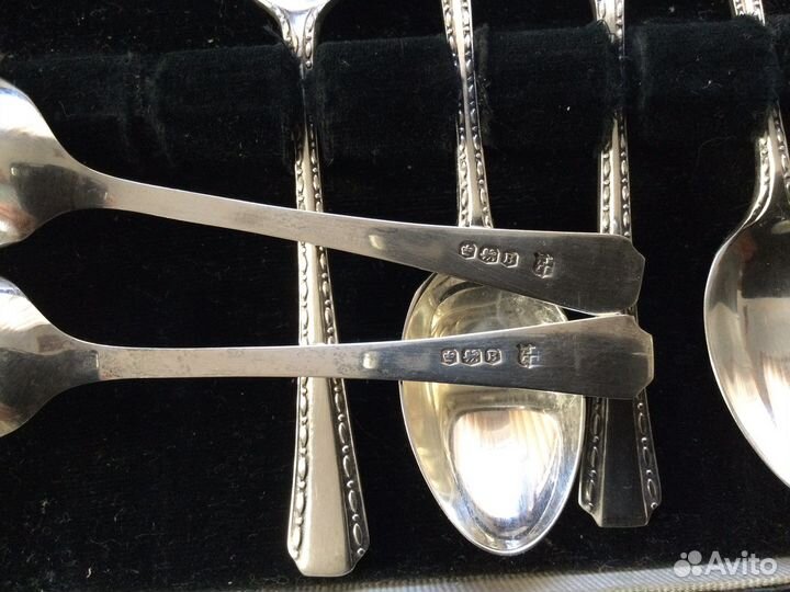 Серебряные кофейные ложечки