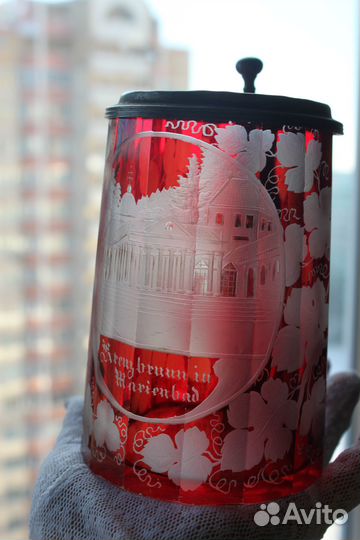 Старинная пивная кружка. 19 век. Германия.egermann