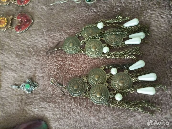 Серьги, кольца, подвески, браслет