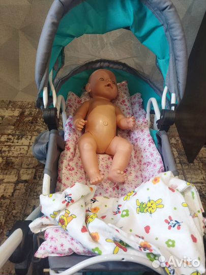 Пупс с коляской