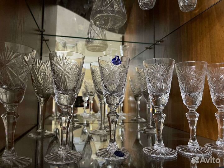 Хрустальные фужеры,рюмки