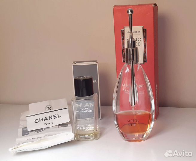 Винтажные парфюмы Sotto voce Chanel pour monsieur