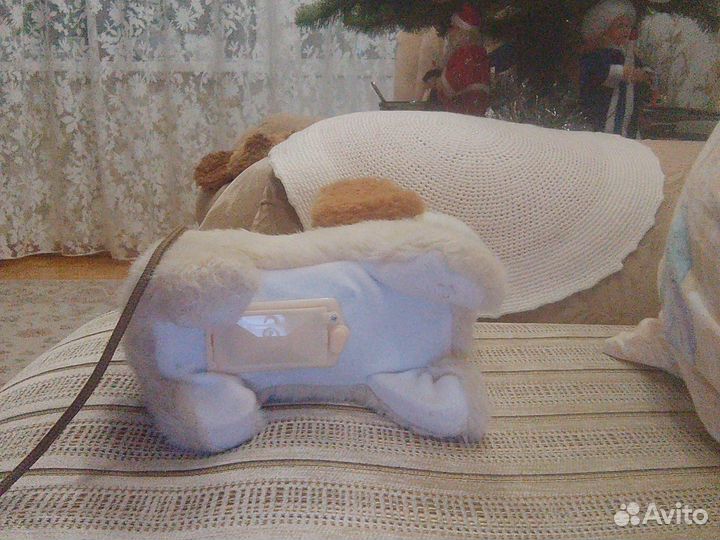 Собачка на поводке игрушка пищит