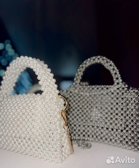 Сумки из акриловых бусин