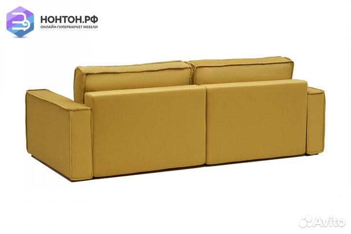 Диван тик-так Сохо 3-х местный горчичный