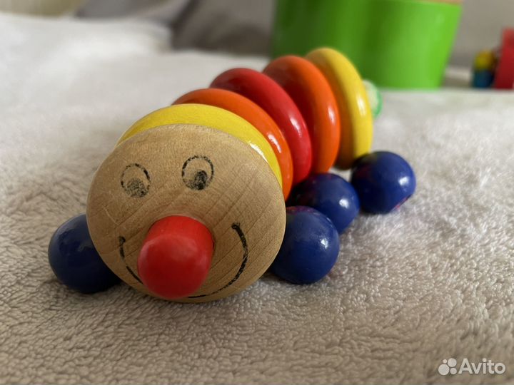 Деревянные игрушки для малышей 3шт