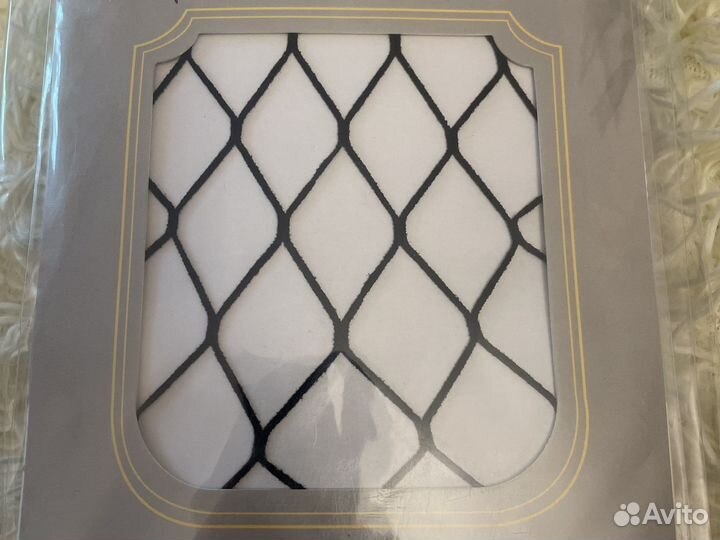 Новые женские черные колготки в крупную сетку