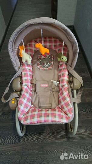 Шезлонг детский с вибрацией