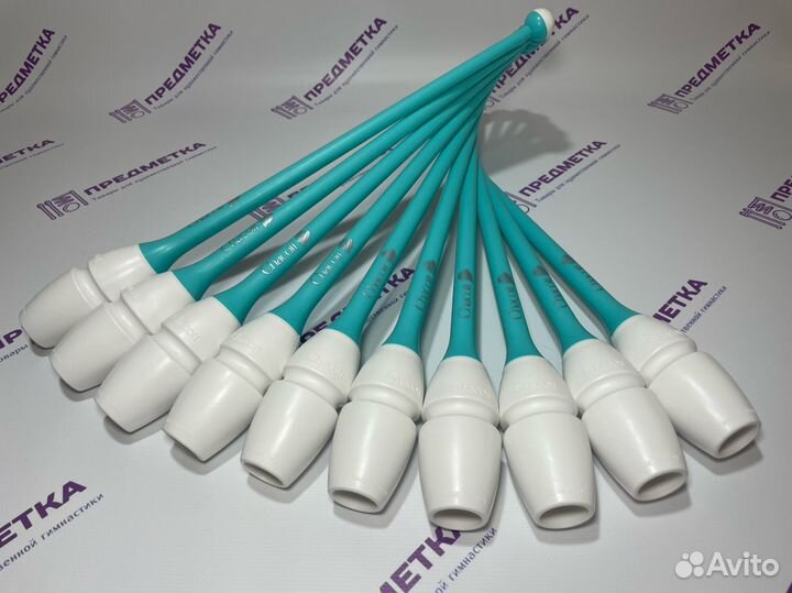 Булавы Chacott 41 см Белый-Мятно зелёный 034