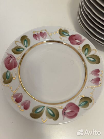 Десертные тарелки дулево