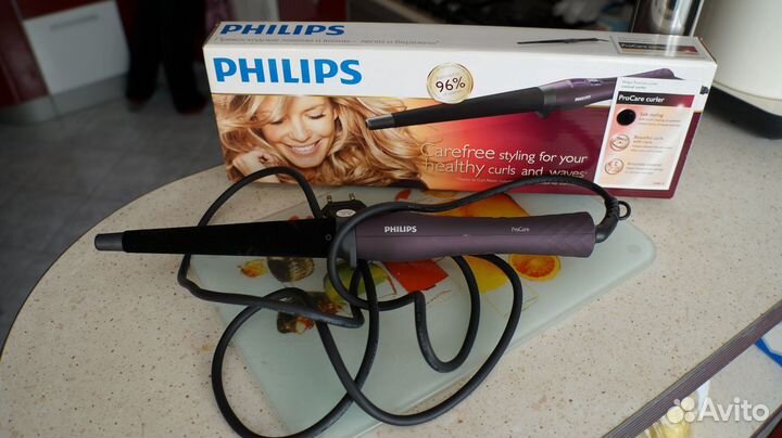 Щипцы для завивки волос philips