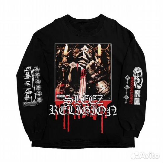 Sosmula merch sleez religion cover long sleeve