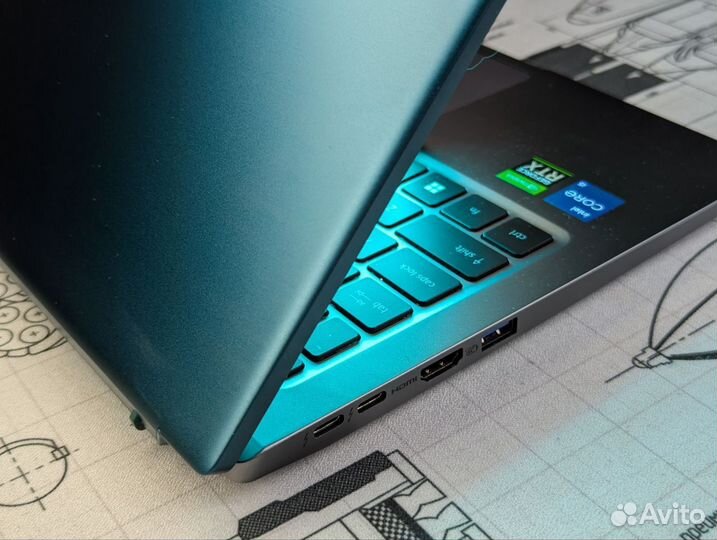 Мощный Acer Swift X i5-1240P / RTX 3050 Ti / 2.2K