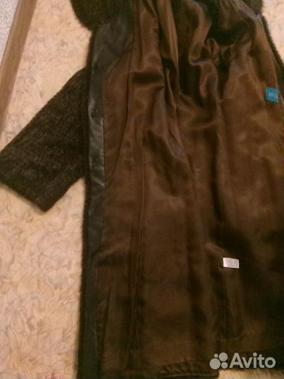 Шуба нутрия коричневая