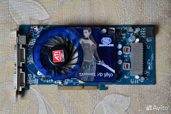 Топовая ретро видеокарта Sapphire HD 3850 AGP 512M