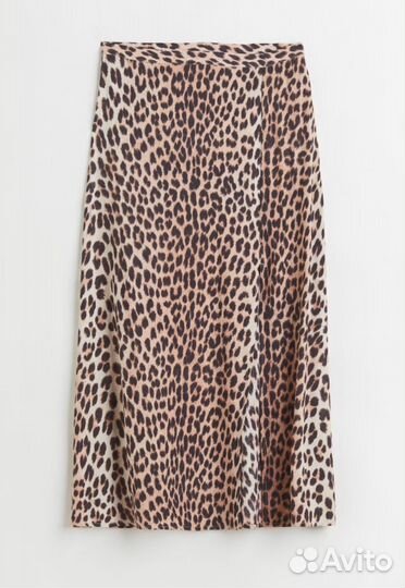 Юбка леопардовая миди H&M S
