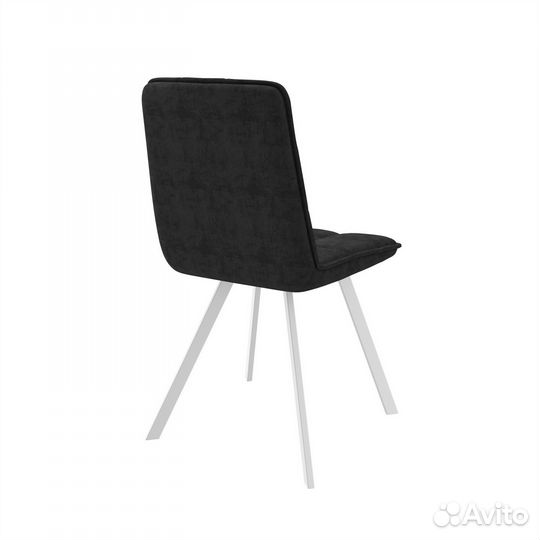 Стул ROM белый/велюр black LUX mr24