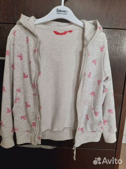 Кофта на молнии на девочку