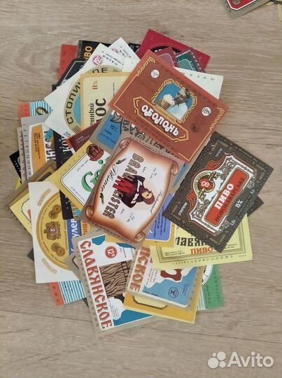 Пивные этикетки 110 шт лот