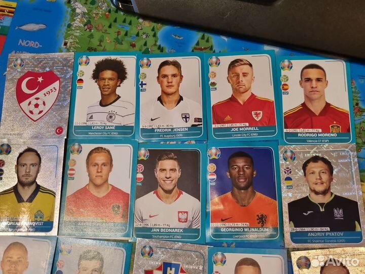Наклейки panini euro 2020 preview