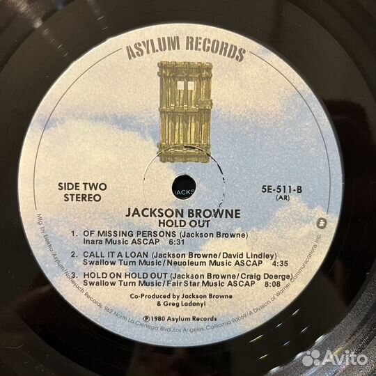 Jackson Browne – Hold Out (LP). 1980, US, EX+/EX+