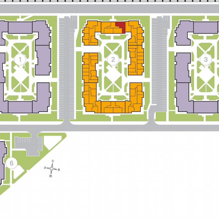 3-к. квартира, 77,9 м², 2/4 эт.