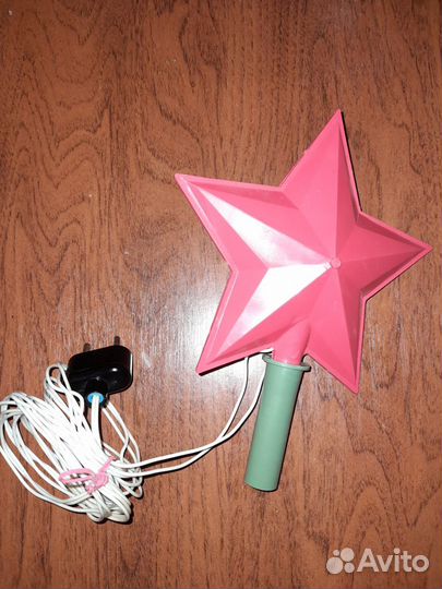 Звезда электрическая на ёлку СССР