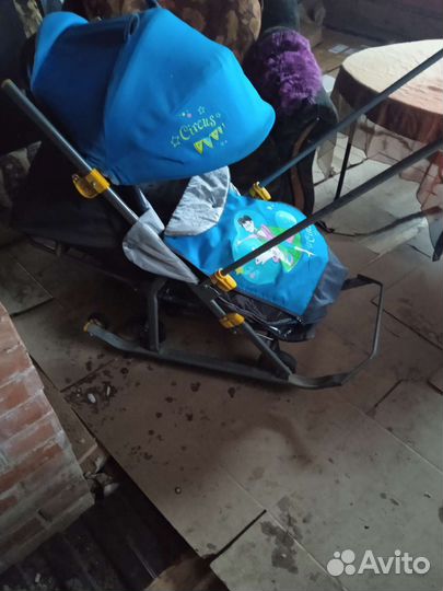 Коляска санки