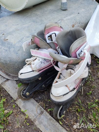 Детские ролики и защита 33 размер